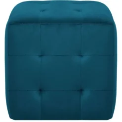 Natskabe - Maison Exclusive - 2 stk - Velours stof - Blå - 30x30x30 cm Blå