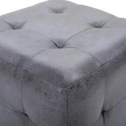 Natteborde - Eksklusivt Hus - 2 stk - Syntetisk ruskind - 30x30x30 cm - Moderne Grå