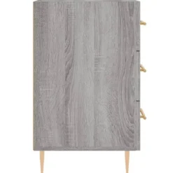 Natteskab - Eksklusiv Hus - Sonoma grå - 40 x 40 x 66 cm - Ingeniørtræ, skuffer Sonoma grå