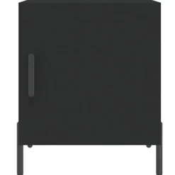 Natteskab - Eksklusivt Hus - Sort - Ingeniørtræ - 40x40x50 cm (sæt af 2) Sort