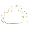Nordisk Jern Skyform Dekorativ Hylde Pottet Ornament Opbevaringsholder Rack Hylder Vægdekoration