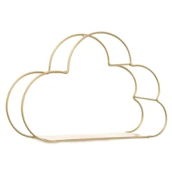 Nordisk Jern Skyform Dekorativ Hylde Pottet Ornament Opbevaringsholder Rack Hylder Vægdekoration