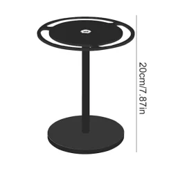 Ny bordplade solbriller holder akryl solbriller arrangør står 360 roterende briller display rack（sort）