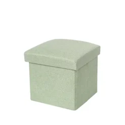 Opbevaringsboks Opbevaringsskammel GRØN 30*30*30 CM Green 30*30*30 cm