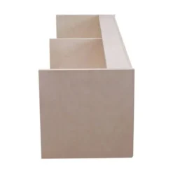 Opbevaringsskab - MDF - 120cm x 25cm x 25cm - 2 Døre - Bløde Hængsler - Sikker kastanj