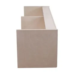 Opbevaringsskab - MDF - 120cm x 35cm x 35cm - 2 Døre - Bløde Hængsler Brun svart