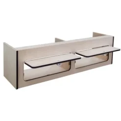 Opbevaringsskab - MDF - 120cm x 35cm x 35cm - 2 Døre - Bløde Hængsler Brun svart