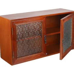 Opbevaringsskabe til stue Bordplade Opbevaringsskab Træ Organizer Rektangulær Form Brun 45.00X25.00X14.00CM Organisation 1 stk-Perfet