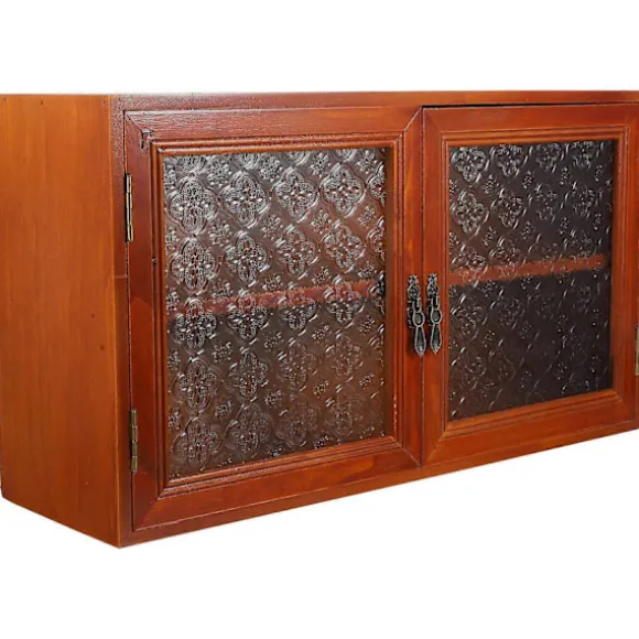 Opbevaringsskabe til stue Bordplade Opbevaringsskab Træ Organizer Rektangulær Form Brun 45.00X25.00X14.00CM Organisation 1 stk-Perfet