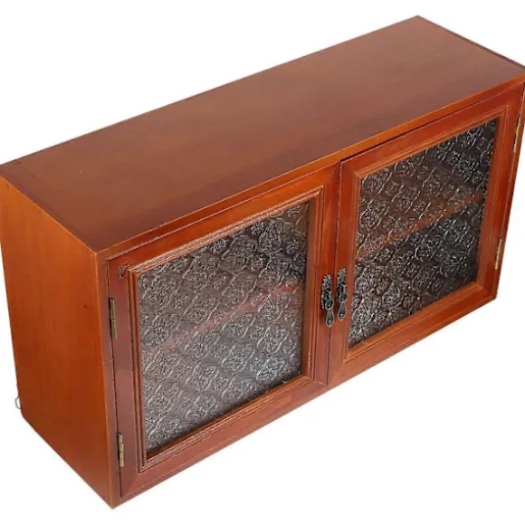 Opbevaringsskabe til stue Bordplade Opbevaringsskab Træ Organizer Rektangulær Form Brun 45.00X25.00X14.00CM Organisation 1 stk-Perfet