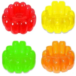 Oppustelig Jelly Stol - Bærbar Oppustelig Sofa til Indendørs og Udendørs Brug, Oppustelig Sofastol, Luftsofa til Have og Terrasse Red