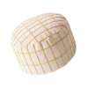 Ottoman Puf Betræk, Gulvpude Sæde Cube, Dekorativ Puf til Soveværelse og Børneværelse, Beige Puf Betræk til Boligindretning
