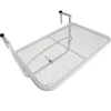 Outsolny Altan Hængebord Havebord Højdejusterbar Firkantet Terrasse Metal Hvid L60 X B56,5 X H45 Cm