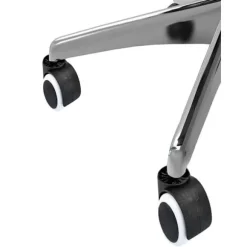 5-pak Hjul til Kontorstol - 11 mm Sort Black Svart