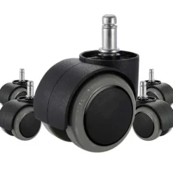 5-pak kraftige kontorstolhjul til IKEA stole (10 mm x 22 mm) - udskiftningshjul med jævn rullefunktion