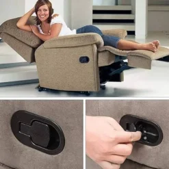 2-pak Recliner Reservedele, Holdbart Recliner Udløserhåndtag - 120mm