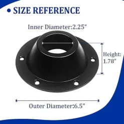 2-pak RV Bordfod, RV Sokkel Bordfod Flange, Bordben Base Flush, Bord Gulvmontering