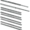 Pakke med 5 par (10 styk) Glideskinner/kuglelejeskinner Udtræksdel 17 mm X 278 mm kompatibel med skuffe, galvaniseret