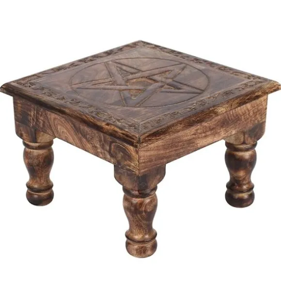 Pentagram Altar Bord i Mango Trä