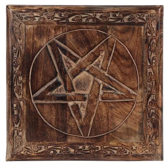 Pentagram Altar Bord i Mango Trä