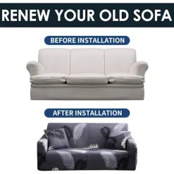 3-personers sofaovertræk med armlæn strækbart sofaovertræk elastisk sofa
