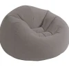 Phthalatfri Beanless Bag Stol, grå, 107 x 104 x 69 cm