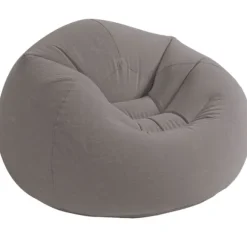 Phthalatfri Beanless Bag Stol, grå, 107 x 104 x 69 cm