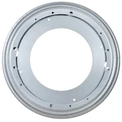 Pladespiller med stålkuglelejer til møbler, sole, stativer, dekorationer 9 tommer Silver Silver