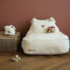 Pouf - DOMIVA - Honey Moon - Velouret - Blød og fluffy - Kattører