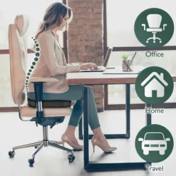 pude Memory foam Ergonomisk sædepude kontor bil 45x35x7cm-WELLNGS