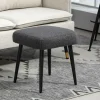 Puf / fodskammel / taburet i kashmirlook med stålben 42x42x44cm