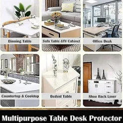 PVC Bordbeskytter Transparent Tilpasset Størrelse 160x90cm