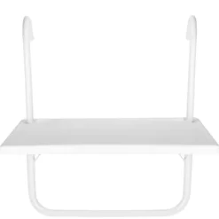 Rektangulært balkonbord 52x40cm hvid
