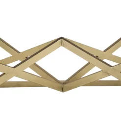 Rektangulært sofabord i guld, sort glasplade, 110x60x45 cm