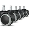 Reservedele Hårde Gulv Kontorstol Hjul - 5 Pak - 11mm / 22mm - Til Spilest stole, Drejestole, Pr
