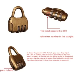 Retro Træmønt Sparegris Vintage Opbevaringsboks med Lås Skattekiste Smykker Armbånd Perle Ring Organizer til Etui -L/for M/SM