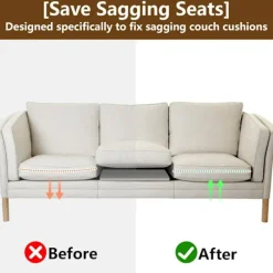 Robust Skum Sofahynde Forstærkningsindsats Ergonomisk Buet Design
