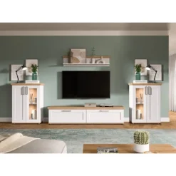 Rootz 4 -delt stue sæt - Møbelopsamling - Home Storage Solution - Ample Space - 336 cm x 161 cm x 40 cm
