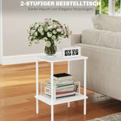 Rootz 2 -lags sidebord - Accent Bord - Sofabord - Ekstra opbevaring - 40 cm x 30 cm x 52,2 cm