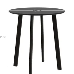 Rootz 2 pers. spisebord - Køkkenbord - Bistrobord - Elegant & Stabilt - Ø72cm x 75cm