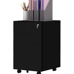 Rootz 3 skuffer Arkivskab - Kontoropbevaring - Mobilt arkivskab - Stålkonstruktion - 37cm x 43,5cm x 60cm