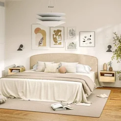 Rootz 2 -stykke væg Bedstabel sæt - natbord - Bedstabel - Rumbesparende design - 45 x 35 x 27,5 cm