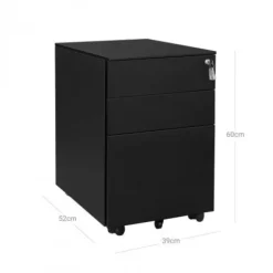 Rootz Arkivskab - Kontororganisering - Filopbevaring - Stålkonstruktion - 52cm x 39cm x 60cm