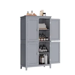 Rootz badeværelse skab - køkkenskab - MDF -opbevaringsenhed - Rumbesparende design - 30 x 60 x 110 cm