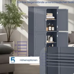 Rootz badeværelse skab - køkkenskab - opbevaringsenhed - rigelig plads - 30x60x110cm