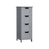 Rootz Badeværelsesmøbler - Opbevaringsskab - Organizer - MDF-plade - 30 cm x 30 cm x 82 cm - Mystic Grey - Monteringssæt - Anti-Tip-enhed - 90 kg Topb | Fyndiq