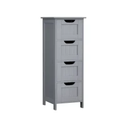 Rootz Badeværelsesmøbler - Opbevaringsskab - Organizer - MDF-plade - 30 cm x 30 cm x 82 cm - Mystic Grey - Monteringssæt - Anti-Tip-enhed - 90 kg Topb | Fyndiq