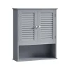 Rootz Badeværelsesskab - Opbevaringsenhed - Organizer - MDF-konstruktion - Mystical Grey - 30cm x 30cm x 82cm - Letvægts - Robust - Nem montering