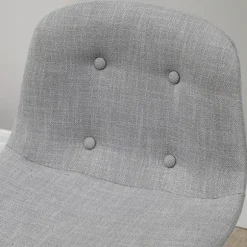 Rootz Barbord - Barstole i industrielt design - Knapsyning - Imiteret linned - Spånplade - Grå + Sort - 120cm x 60cm x 91cm