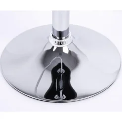 Rootz Barstol - Justerbar bordstol - Drejelig barstol - Komfortabel, Alsidig, Holdbar - Forkromet stål, Kunstlæder - 38cm x 35cm, Højde 84cm-106cm